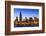 Chicago Skyline and Lake Michigan at Dusk with the Willis Tower on the Left, Chicago, Illinois, USA-Amanda Hall-Framed Photographic Print