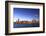 Chicago Skyline and Lake Michigan at Dusk with the Willis Tower on the Left, Chicago, Illinois, USA-Amanda Hall-Framed Photographic Print