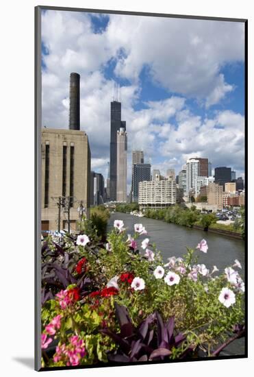 Chicago Skyline and River Looking North-Alan Klehr-Mounted Photographic Print
