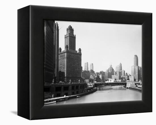 Chicago Skyline and River-Bettmann-Framed Premier Image Canvas