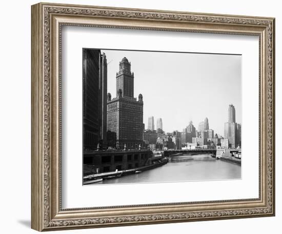 Chicago Skyline and River-Bettmann-Framed Photographic Print