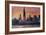 Chicago Skyline at Sunset-Martina Bleichner-Framed Art Print