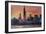 Chicago Skyline at Sunset-Martina Bleichner-Framed Art Print