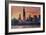 Chicago Skyline at Sunset-Martina Bleichner-Framed Art Print