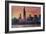 Chicago Skyline at Sunset-Martina Bleichner-Framed Art Print