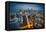 Chicago Skyline by Night-beboy-Framed Premier Image Canvas