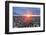 Chicago Skyline Panorama Aerial View with Skyscrapers and Cloudy Sky at Sunset.-Songquan Deng-Framed Photographic Print