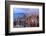 Chicago Skyline Panorama Aerial View with Skyscrapers over Lake Michigan with Cloudy  Sky at Dusk.-Songquan Deng-Framed Photographic Print