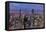 Chicago Skyline Panorama Aerial View with Skyscrapers with Cloudy  Sky at Dusk.-Songquan Deng-Framed Premier Image Canvas