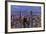 Chicago Skyline Panorama Aerial View with Skyscrapers with Cloudy  Sky at Dusk.-Songquan Deng-Framed Photographic Print