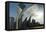 Chicago Skyline Reflected by the Bean-Patrick J. Warneka-Framed Premier Image Canvas