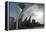 Chicago Skyline Reflected by the Bean-Patrick J. Warneka-Framed Premier Image Canvas