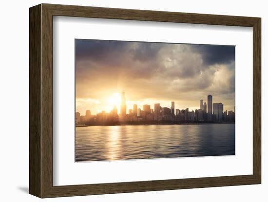 Chicago Skyline-beboy-Framed Photographic Print