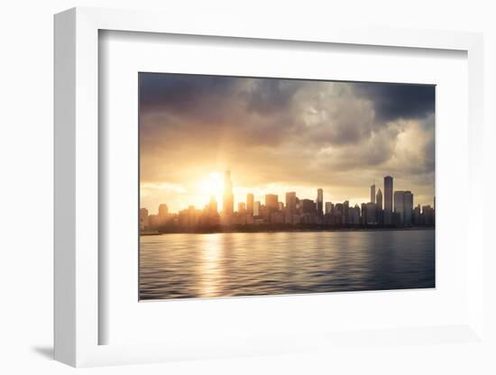 Chicago Skyline-beboy-Framed Photographic Print