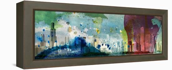 Chicago Skyline-Sisa Jasper-Framed Premier Image Canvas