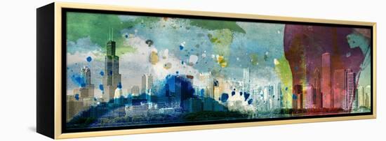 Chicago Skyline-Sisa Jasper-Framed Premier Image Canvas