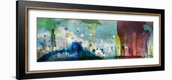 Chicago Skyline-Sisa Jasper-Framed Photographic Print