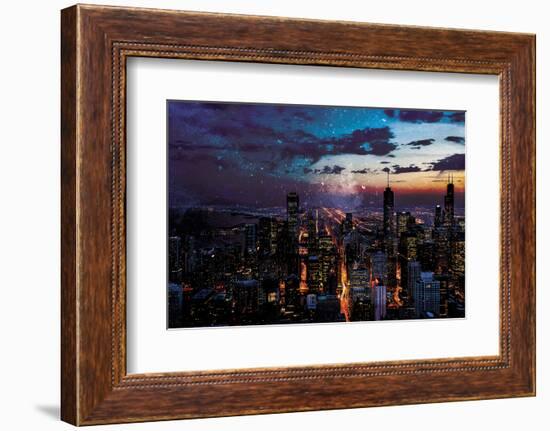 Chicago Skyline-Milli Villa-Framed Photo