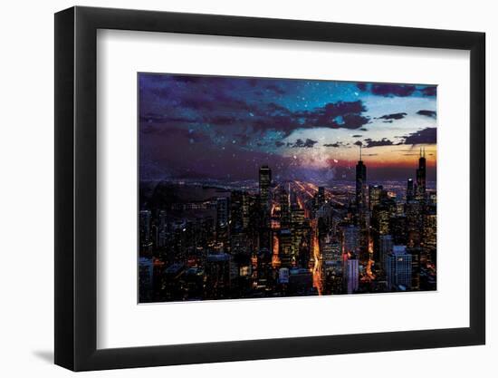 Chicago Skyline-Milli Villa-Framed Photo