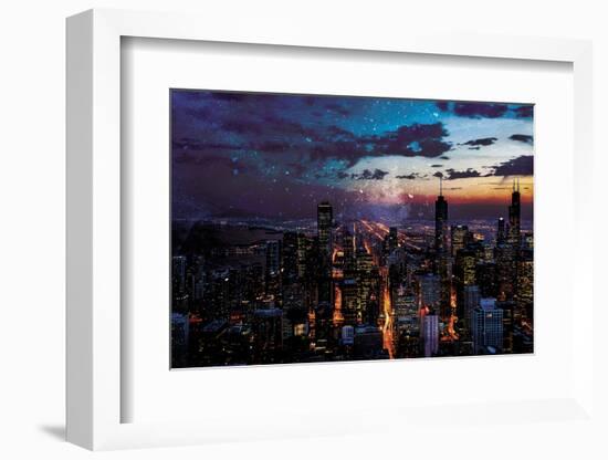 Chicago Skyline-Milli Villa-Framed Photo