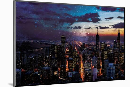 Chicago Skyline-Milli Villa-Mounted Photo