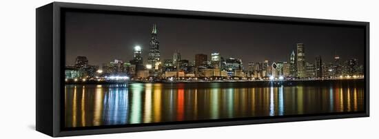 Chicago Skyline-Patrick Warneka-Framed Premier Image Canvas