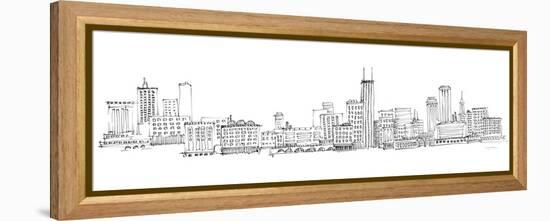 Chicago Skyline-Avery Tillmon-Framed Stretched Canvas