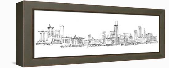 Chicago Skyline-Avery Tillmon-Framed Stretched Canvas