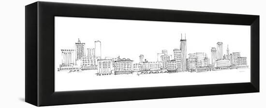 Chicago Skyline-Avery Tillmon-Framed Stretched Canvas