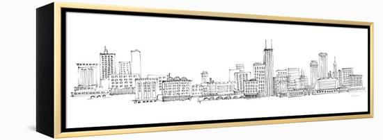 Chicago Skyline-Avery Tillmon-Framed Stretched Canvas