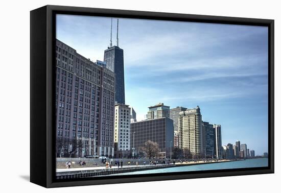 Chicago Skyline-Patrick Warneka-Framed Premier Image Canvas