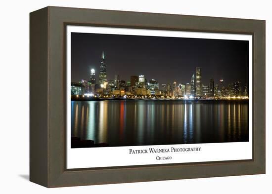 Chicago skyline-Patrick  J. Warneka-Framed Premier Image Canvas