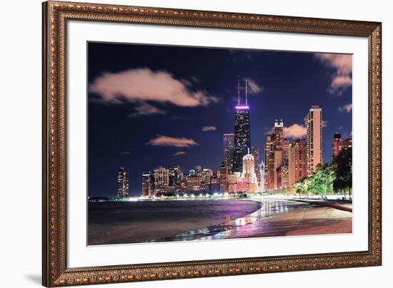 Chicago Skyscraper North Beach-null-Framed Art Print