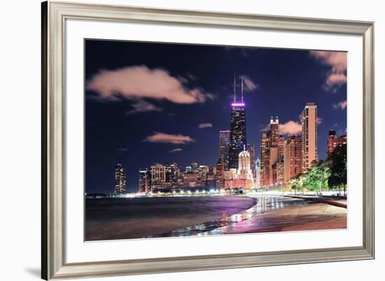 Chicago Skyscraper North Beach-null-Framed Art Print