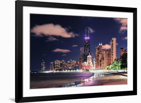 Chicago Skyscraper North Beach-null-Framed Art Print