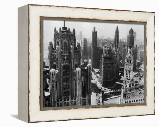 Chicago Skyscrapers in the Early 20th Century-Bettmann-Framed Premier Image Canvas