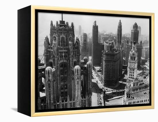 Chicago Skyscrapers in the Early 20th Century-Bettmann-Framed Premier Image Canvas