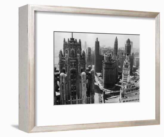 Chicago Skyscrapers in the Early 20th Century-Bettmann-Framed Premium Photographic Print