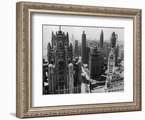 Chicago Skyscrapers in the Early 20th Century-Bettmann-Framed Photographic Print