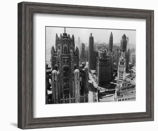 Chicago Skyscrapers in the Early 20th Century-Bettmann-Framed Photographic Print