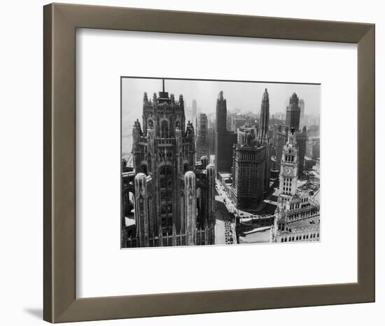 Chicago Skyscrapers in the Early 20th Century-Bettmann-Framed Photographic Print