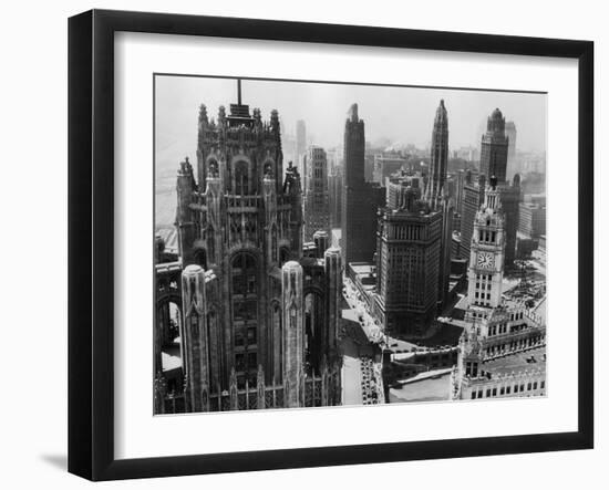 Chicago Skyscrapers in the Early 20th Century-Bettmann-Framed Photographic Print