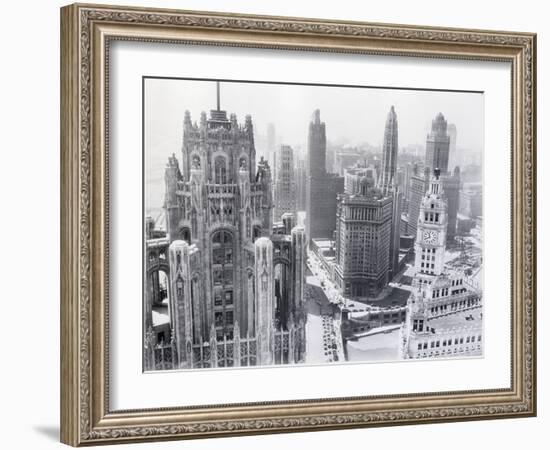 Chicago Skyscrapers in the Early 20Th Century-Bettmann-Framed Photographic Print