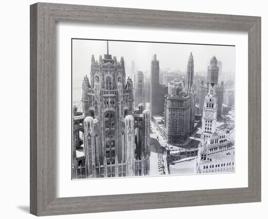 Chicago Skyscrapers in the Early 20Th Century-Bettmann-Framed Photographic Print