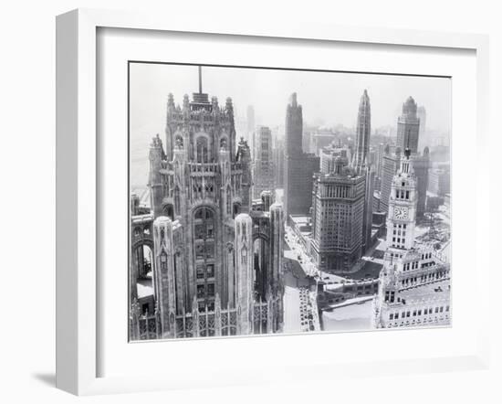 Chicago Skyscrapers in the Early 20Th Century-Bettmann-Framed Photographic Print