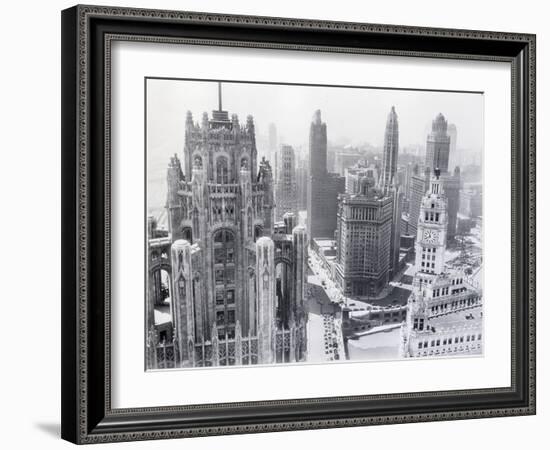 Chicago Skyscrapers in the Early 20Th Century-Bettmann-Framed Photographic Print