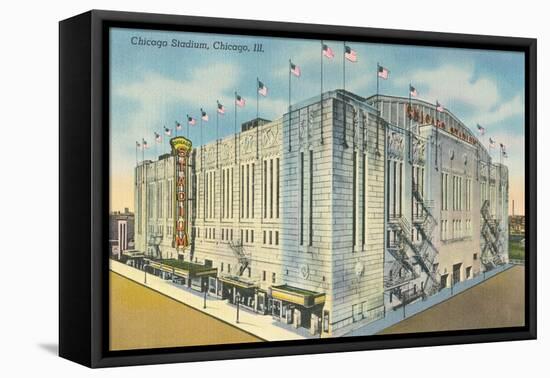 Chicago Stadium, Chicago, Illinois-null-Framed Stretched Canvas