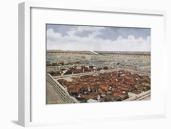 Chicago Stock Yards-null-Framed Art Print