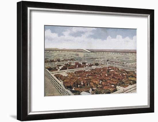 Chicago Stock Yards-null-Framed Art Print