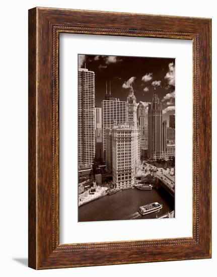 Chicago Summer, Sepia-Steve Gadomski-Framed Photographic Print